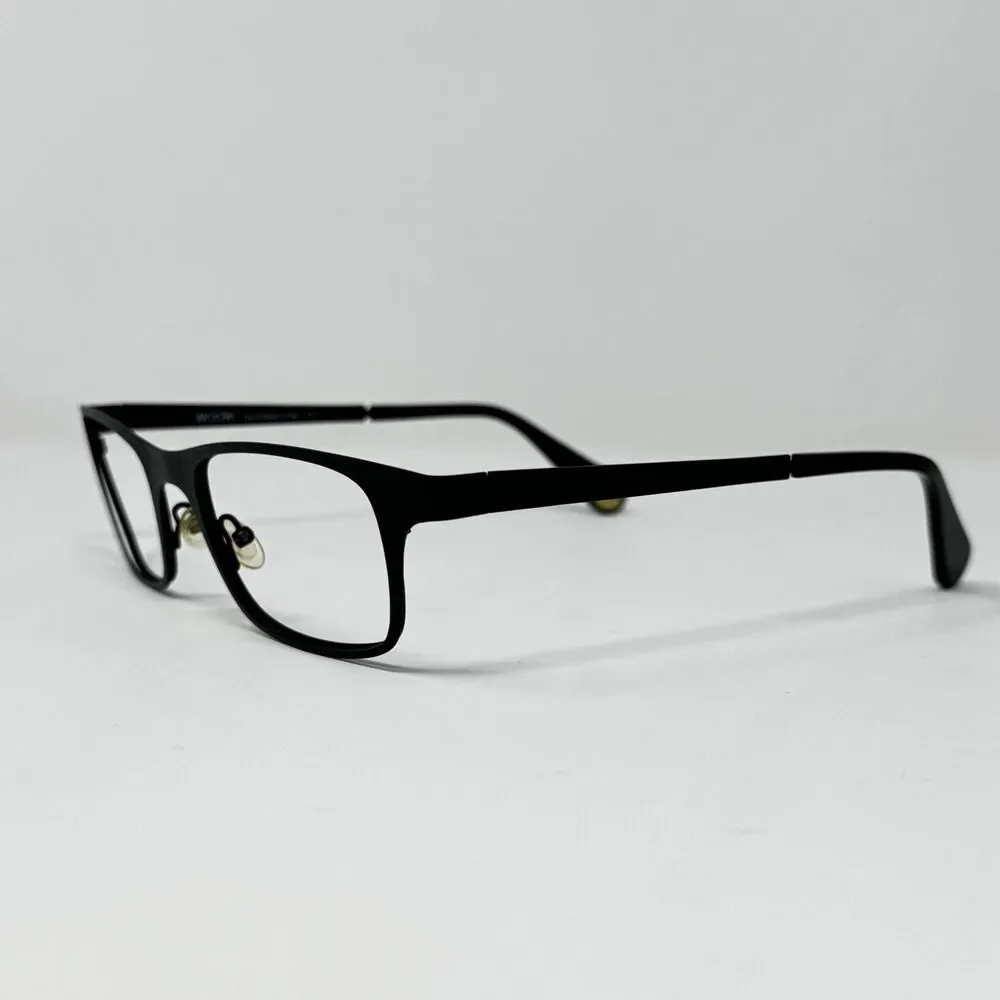 WOOW Much Better 4 TM01 Eyeglass Frames Black 53-21-145 Hand Made in Italy